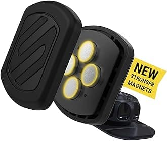 Magnetic Phone Holder for Car Dashboard with Extra Strong Magnet, Thick Metal Plate & 360° Rotation, Secure Cell Phone Car Mount for Large Phones Compatible with iPhone, Samsung, Not MagSafe