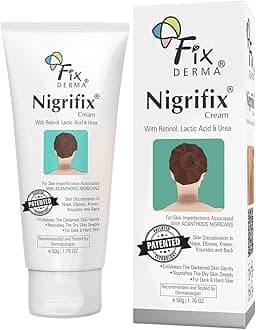 Nigrifix Cream for Acanthosis Nigricans with Lactic Acid | Dermatologist Tested Retinol Cream | For Dark Body Parts like Neck, Ankles, Knuckles, Armpits, Thighs & Elbows | Exfoliant - 50g