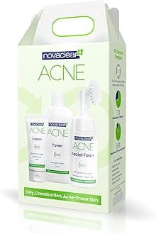 Acne kit, Breakout Fighting Bestsellers-Facial acne set, Exfoliating & Treatment-Reduce Blemishes, Enlarged Pores & Blackheads - with Salicylic, Azelaic Acid and Tea Tree - All Skin Types