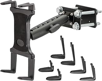 ARKON Mounts Forklift Slim-Grip | Tablet Mount | Durable Mounting Plate | Adjustable 6" Metal Shaft | Tablet Holder Fits iPad, Samsung, Google, Huawei, Nokia, and More | FLBK256TAB1