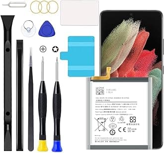 Galaxy S21 Ultra Battery,Upgraded Battery for Samsung Galaxy S21 Ultra 5G SM-G998B/DS SM-G998U with Full Remove Repair Tool Kit