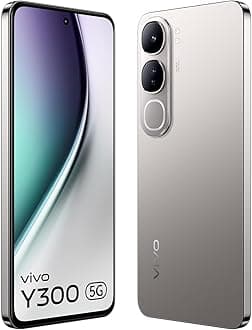 Vivo Y300 5G (Titanium Silver, 8GB RAM, 128GB Storage)