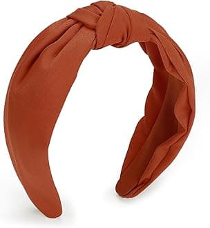 EtercycleHeadband for Women, Knotted Wide Headband, Yoga Hair Band Fashion Elastic Hair Accessories for Women (Dark Brown)