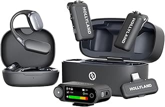 Lark MAX 2 Wireless Microphone for iPhone/Camera/Android, AI Noise Cancel, Wireless Monitoring, 32bit Full-Chain Audio, Timecode (Ultimate Combo, 2TX+2RX+OWS Earphones + Charging Case)