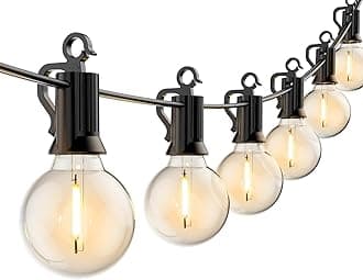 Brightown80 FT Outdoor String Lights - Connectable LED Patio Lights with 80 G40 Globe Plastic Bulbs, All Weatherproof Commercial Hanging Lights for Outside Party Backyard Porch Bistro