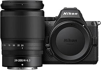 Nikon Z5 II with Telephoto Zoom Lens | Full-Frame mirrorless Stills/Video Camera with 24-200mm Wide-Angle to telephoto Zoom Lens | Nikon USA Model