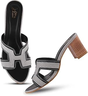 JM LOOKS Women’s Open-Toe Block Heel Sandals Stylish Design with Comfortable Cushioned Sole