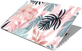 Laptop Skin Stickers Bubble-Free HD Quality Sticker for Laptops Upto 15.6" Compatible with Apple/Dell/HP/Lenovo/Acer/Asus/Sony (Dustproof|Waterproof|Scratchproof|Reusable) - PK FLOWER3