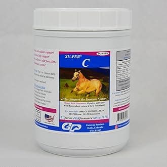 SU-PER C Vitamin C for Horses - Equine Antioxidant & Immune Support Supplement - Horse Vitamins & Minerals Supplement - 2.5 Pounds