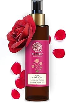 - Facial Tonic Mist with Pure Rosewater | Hydrating Steam Distilled Ayurvedic Toner for Fresh, Dewy Skin | Minimises Pores & Refreshes Skin