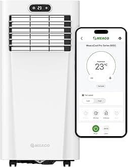 MeacoCool Pro Series 9000 Portable Air Conditioner - Wi-Fi enabled with Meaco App, Low Energy, Low Noise, Free Flexible Window Kit