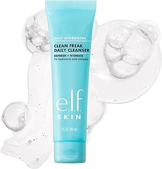 SKIN Holy Hydration! Clean Freak Daily Cleanser Mini, Gentle Hydrating Face Cleanser, Made With Hyaluronic Acid, Vegan & Cruelty-Free, 1 fl oz