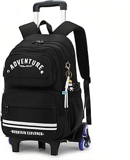 ETAISHOW ローリングバックパック ガールズ キッズ ホイール付きバックパック ローラーブックバッグ トロリー スクールバッグ 車輪付きバッグ