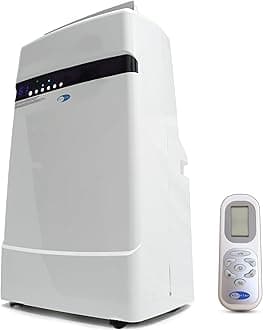 ARC-12SD 12,000 BTU (6,936 BTU SACC) Dual Hose Cooling Portable Air Conditioner, Dehumidifier, and Fan with Storage bag, up to 400 sq ft in White