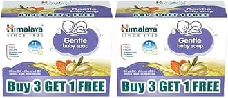 Gentle Baby Soap 75 g | Buy 6 Get 2 Free | No 1 Doctor prescribed brand | with Olive oil and almond oil |Gentle Cleansing for Delicate skin|Gentle.Safe.researched