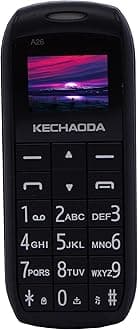 KECHAODA A26 Dual Sim Mobile Phone (Bluetooth Size, Black+Silver)