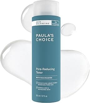 SKIN BALANCING Pore-Reducing Face Toner with Niacinamide, for Oily Skin & Combination, Minimizes Large Pores, Controls Oil & Shine, Hydrates & Replenishes, Fragrance-Free