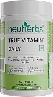 - Daily Multivitamin 60 Tablets |True Vitamin for Men & Women with Vitamin C, B12, D, Magnesium,Iron & Zinc | Supports Energy, Stamina & Immunity