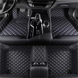Custom car Floor mats Suitable for 98% car Truck SUV,car mats All Weather Personalized,Full Coverage Luxury Car Mats, Anti-Slip Leather Floor mats.Floor Liner Car Accessories (Black)