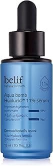 belif believe in truth Aqua Bomb Hydrating Hyalucid™ 11% Serum, 5 Types of Hyaluronic Acid, Good for Dryness, Dullness, Loss of Firmness & Elasticity, Glycerin, For All Skin Types, Korean Skin Care