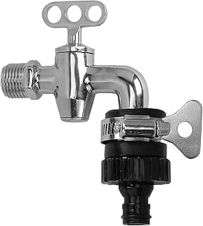 Garbnoire Heavy Duty Hose Pipe Fitting Standard Size 1/2 Inch Tap Connector For Garden Water Pipe & Car, Bike Washing Accessories | Universal Adjustable Adapter Suitable Connecting Hose Pipe