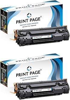 85A Toner Cartridge Compatible for LJ Printers P1102 , P1102w , M1132 , M1212 , M1214 , M1217 (Set of 2)
