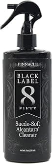 Pinnacle Black Label Suede-Soft Alcantara® Cleaner (8 oz): Premium Care for Micro-Suede & Alcantara Surfaces - Gently Removes Stains, Refreshes, and Deodorizes - Safe for All Interior Fabrics