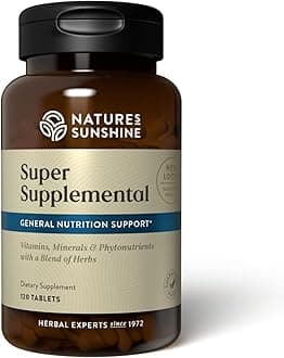Super Supplemental: Complete Multivitamin with Minerals, Antioxidants & More for Nutritional Gaps, Overall Health, Immune & Energy Support. 120 Tabs