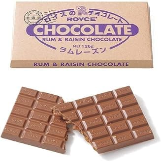 ROYCE' (ロイズ) Bar Chocolate Raisin Rum 125 Grams (x 1)