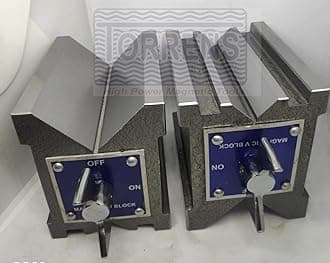 MAGNETIC V BLOCK 4" PLAIN- 100X95X75MM SET OF 2 PC