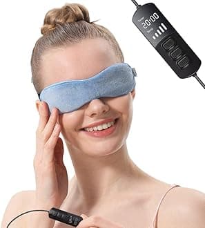 Heated Eye Mask, Great for Blepharitis and Dry Eyes Treatment, Relieve Dry Eye Syndrome, MGD and Styes (Blue)