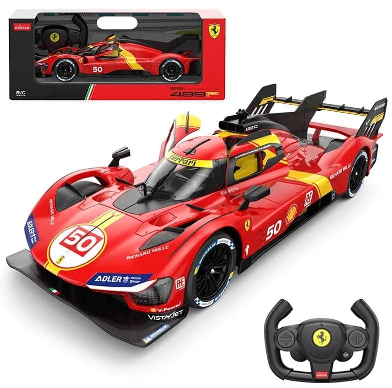 RC Car 1/14 Scale 2.4Ghz Remote Control Car for Ferrari 499P #50 Le Mans Champion Racing R/C Toy Car Model Vehicle