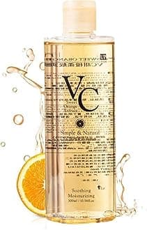 VC Toner, Refreshing Hydrating Rejuvenating Wet Compress Moisturizing Water Lotion, Korean VC Toners, Deeply Hydrate, Enhance Skin Elasticity, Korean Skin Care, for All Skin Types (VC Toner, 300ml)
