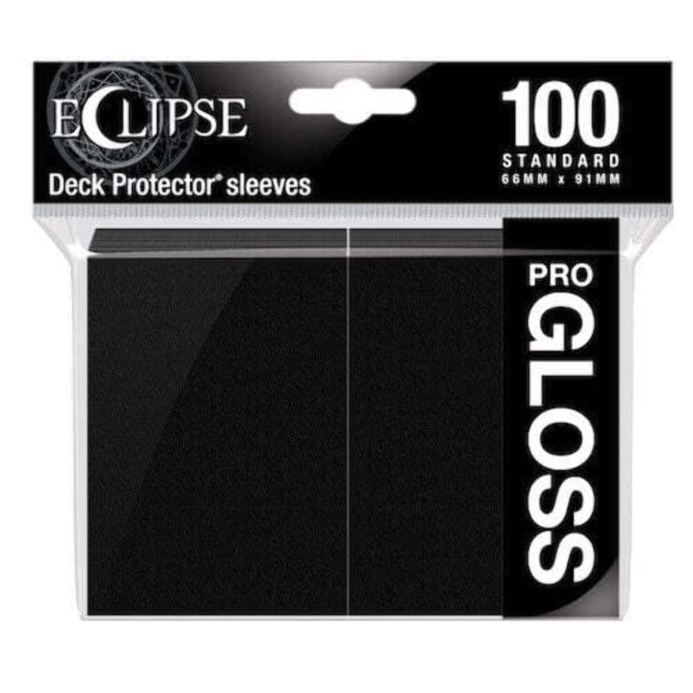 Eclipse Gloss Standard Sleeves (100 Pack) - Jet Black