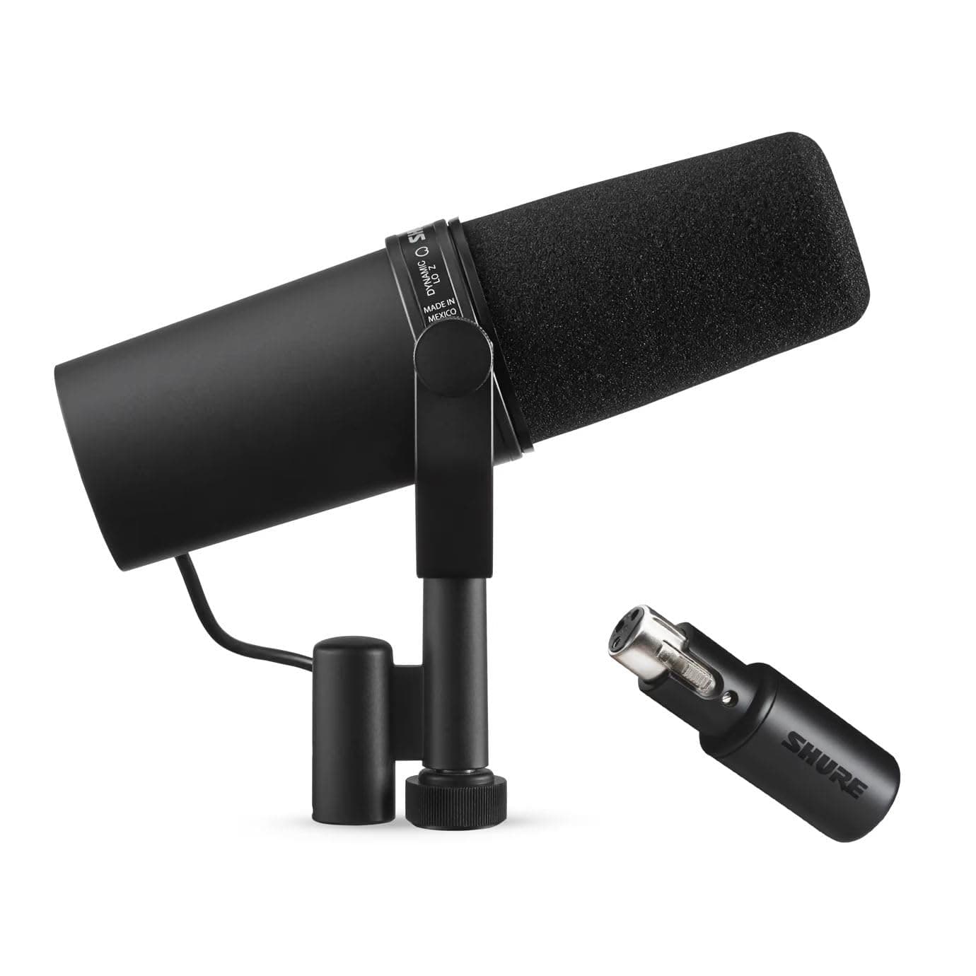 Shure SM7B + Shure MVX2U Bundle, Studio Vocal Recording Microphone with XLR to USB Connectivity