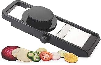 Adjustable Plastic Slicer, 1-Piece, Black/Silver