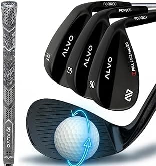 Premium Full Face Golf Wedges, Golf Wedge Set and Singles, 3 Wedges 52/56/60/70 Degree,Lob,Gap,Sand Golf Club for Men, Premium Grip, Right Hand, max Spin