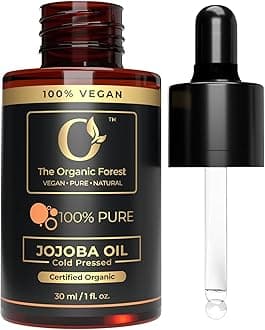 100% Plant Based Jojoba Oil Organic for Hair, Skin, Face & Nails | Aceite de Jojoba | Cold Pressed, Unrefined Body Oil for Deep Moisturizing, Anti-Aging & Scalp Nourishment | Natural Makeup Remover