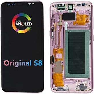 5.8" Original for Samsung S8 Touch Screen Display Digitizer S8 SM-G950A SM-G950U SM-G950FD SM-G950W LCD Screen Replacement (with Pink Frame)