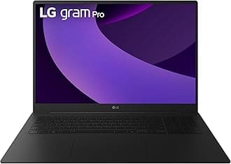 LG gram Pro 17-inch Lightweight Laptop Computer, Intel Evo Edition Powered by Intel Core Ultra7 255H Processor, Windows 11 Home, 16GB RAM, 1TB SSD - Obsidian Black