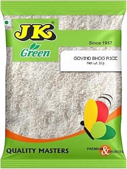 JK Govind Bhog | Bardhaman Rice | Pure Aromatic Bengal Rice | Flavorful & Aromatic | Direct from Bengal Farmers | 100% Natural | 1Kg (Pack of 1)