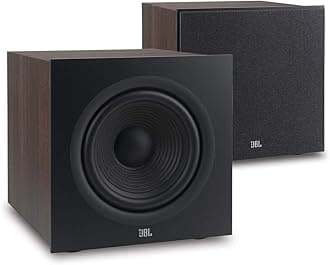 JBL Stage 2 200P 300 Watt 10 Inch Powered Subwoofer - Pair (Espresso)