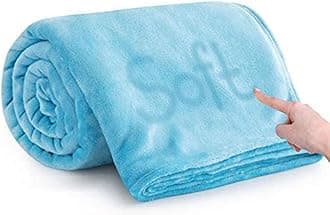 VAS COLLECTION® Premium Plush Single Blanket | 300 GSM Lightweight Cozy Soft for Bed, Sofa, Couch, Travel & Camping| 150x220 cm or 60X86 inches | Sky Blue | Flannel