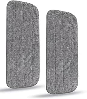 CLDREAM Spray Mop Replacement Mop Pads, 2 Pcs, Grey, Microfiber, Floor