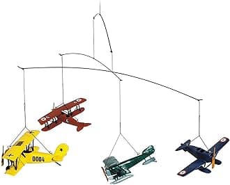 Hanging Airplane Mobile - Flight Mobile by Authentic Models, Ceiling and Nursery Decor for All Ages, Large Educational Decoration for Boys, Girls, and Aviation Enthusiasts