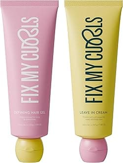 Fix My Curls Protein Styling Bundle With Defining Hair Gel And Leave In Cream, Strengthens, Plant Protein Rich, Cruelty Free & CG Friendly (250 Gm Each)