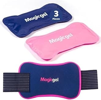 Magic Gel Ice Packs - Cold Compress Reusable - Flexible Wrap Around Gel Ice Pack Knees Back Shoulders Arms and Legs - Hot and Cold Compress Cooling Packs