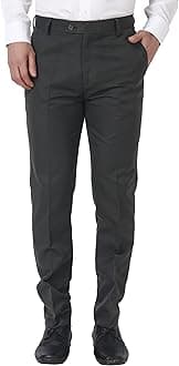 MALENO Slim Fit Men Cotton Blend Formal Trouser