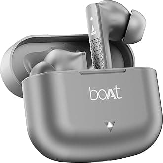 boAt Airdopes 91, 45HRS Battery, 50ms Low Latency, ENx Tech, Fast Charge, IPX4, IWP Tech, v5.3 Bluetooth Earbuds, TWS Ear Buds Wireless Earphones with mic (Mist Grey)