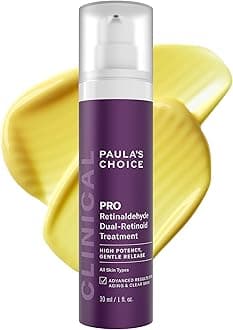 Paula’s Choice Pro Retinaldehyde Dual-Retinoid Advanced Treatment, High Potency Anti-Aging Serum for Breakout-Prone Skin, Radiance & Rough, Bumpy Texture, Fragrance-Free, 1 Fl. Oz.